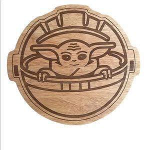 Disney Star Wars The Mandalorian The Child 10” Serving Board Wood New
